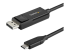 StarTech.com USB C till DisplayPort 1.2-kabel på 1 m för 4K vid 60 Hz - Höger vinkel