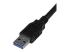 StarTech.com 6 ft / 2m Black SuperSpeed USB 3.0 Cable A to A - Närbild