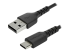 StarTech.com 2 m USB 2.0 till USB-C-kabel -&nbsp;svart&nbsp; - Höger vinkel