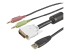 StarTech.com 6 ft 4-in-1 USB DVI KVM Cable with Audio and Microphone - Närbild