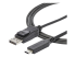 StarTech.com USB C till DisplayPort 1.4-kabel på 1,8 m - Höger vinkel